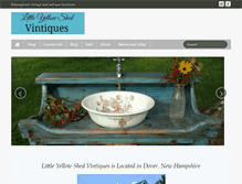 Tablet Screenshot of littleyellowshedvintiques.com